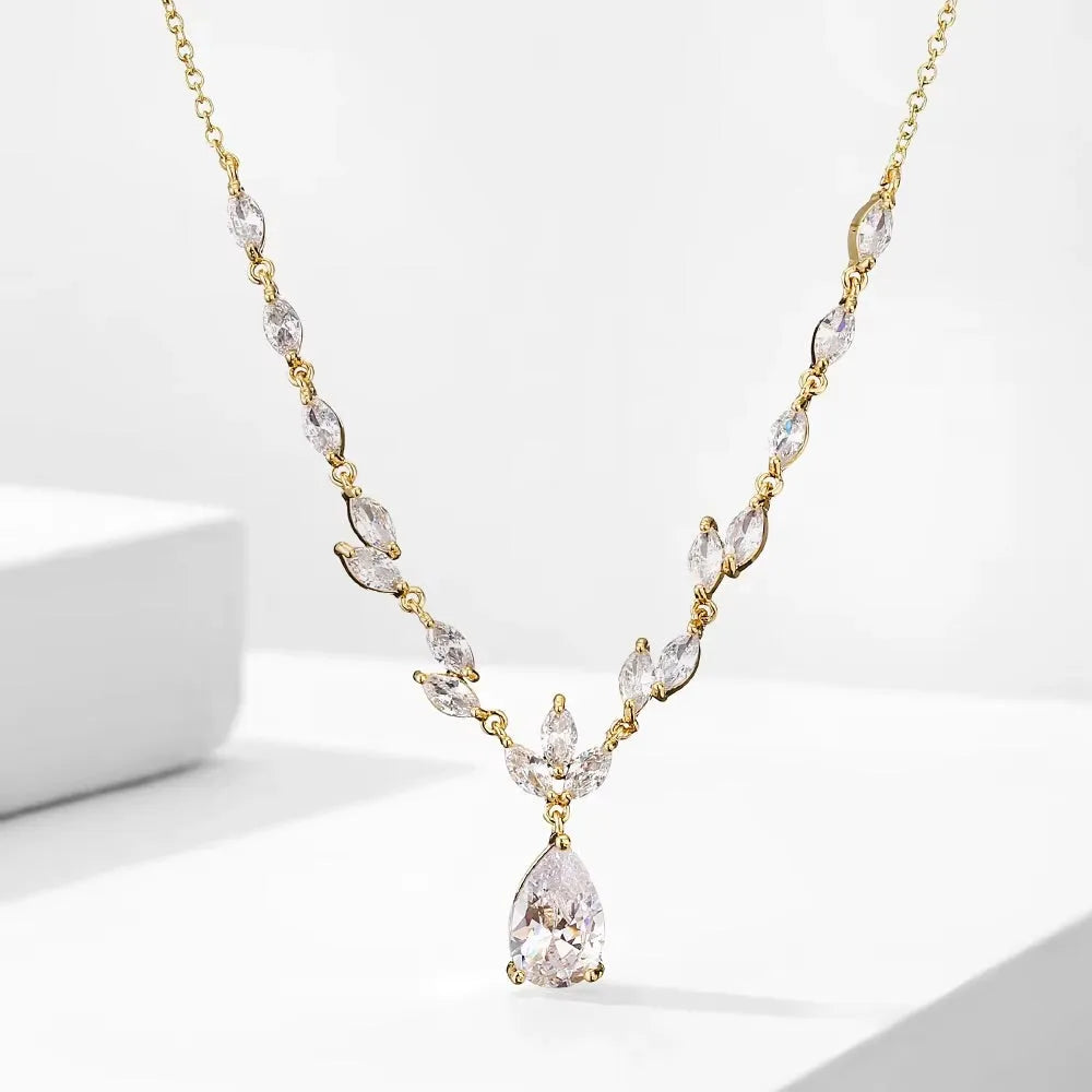 Cody - Cubic Zirconia Bridal Jewelry Set - Available in Silver and Rose Gold