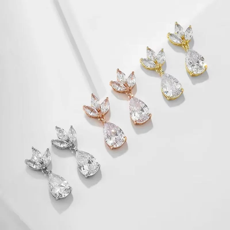 Cody - Cubic Zirconia Bridal Jewelry Set - Available in Silver and Rose Gold