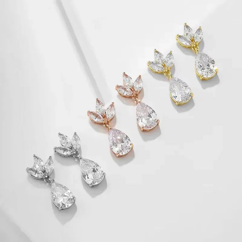 Cody - Cubic Zirconia Bridal Jewelry Set - Available in Silver and Rose Gold