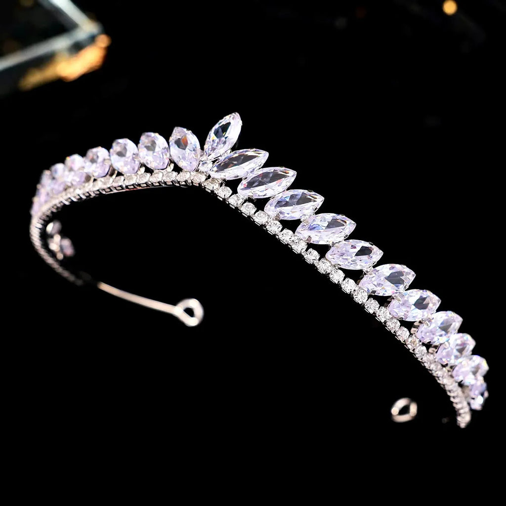 Wedding Hair Accessories - Delicate Wedding Cubic Zirconia Tiara