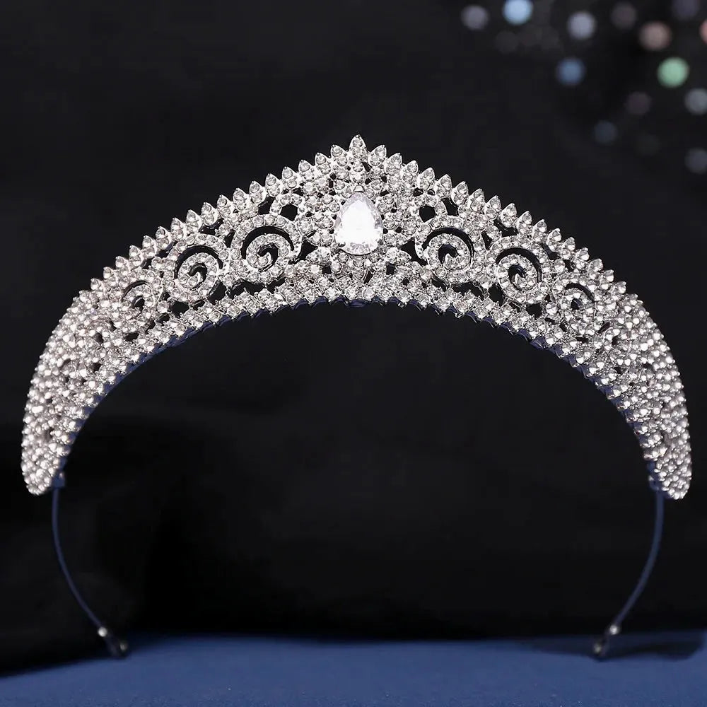 Wedding Hair Accessories - Cubic Zirconia Bridal Tiara