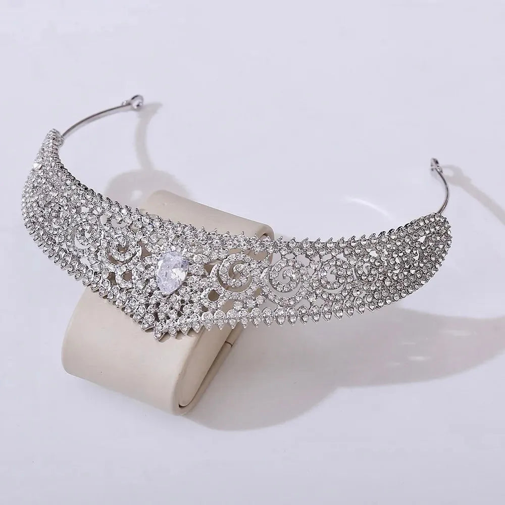 Wedding Hair Accessories - Cubic Zirconia Bridal Tiara
