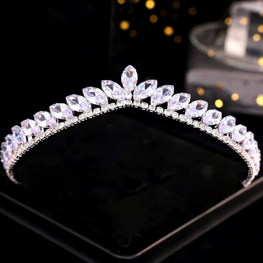 Wedding Hair Accessories - Delicate Wedding Cubic Zirconia Tiara