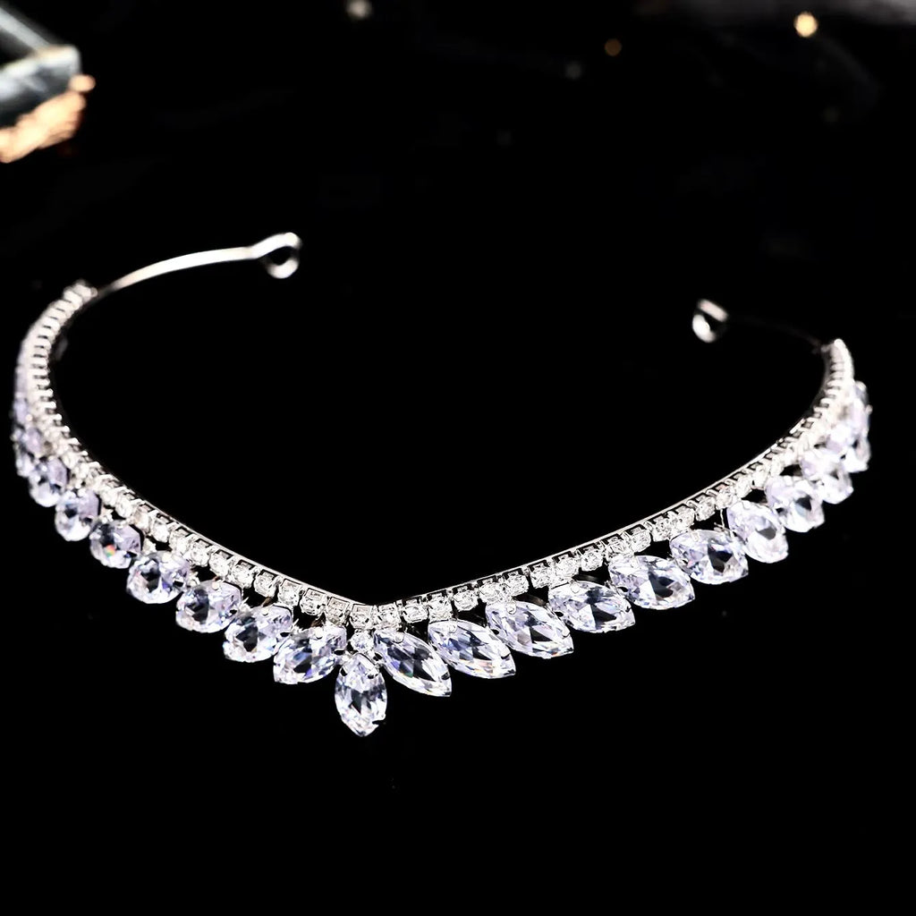 Wedding Hair Accessories - Delicate Wedding Cubic Zirconia Tiara