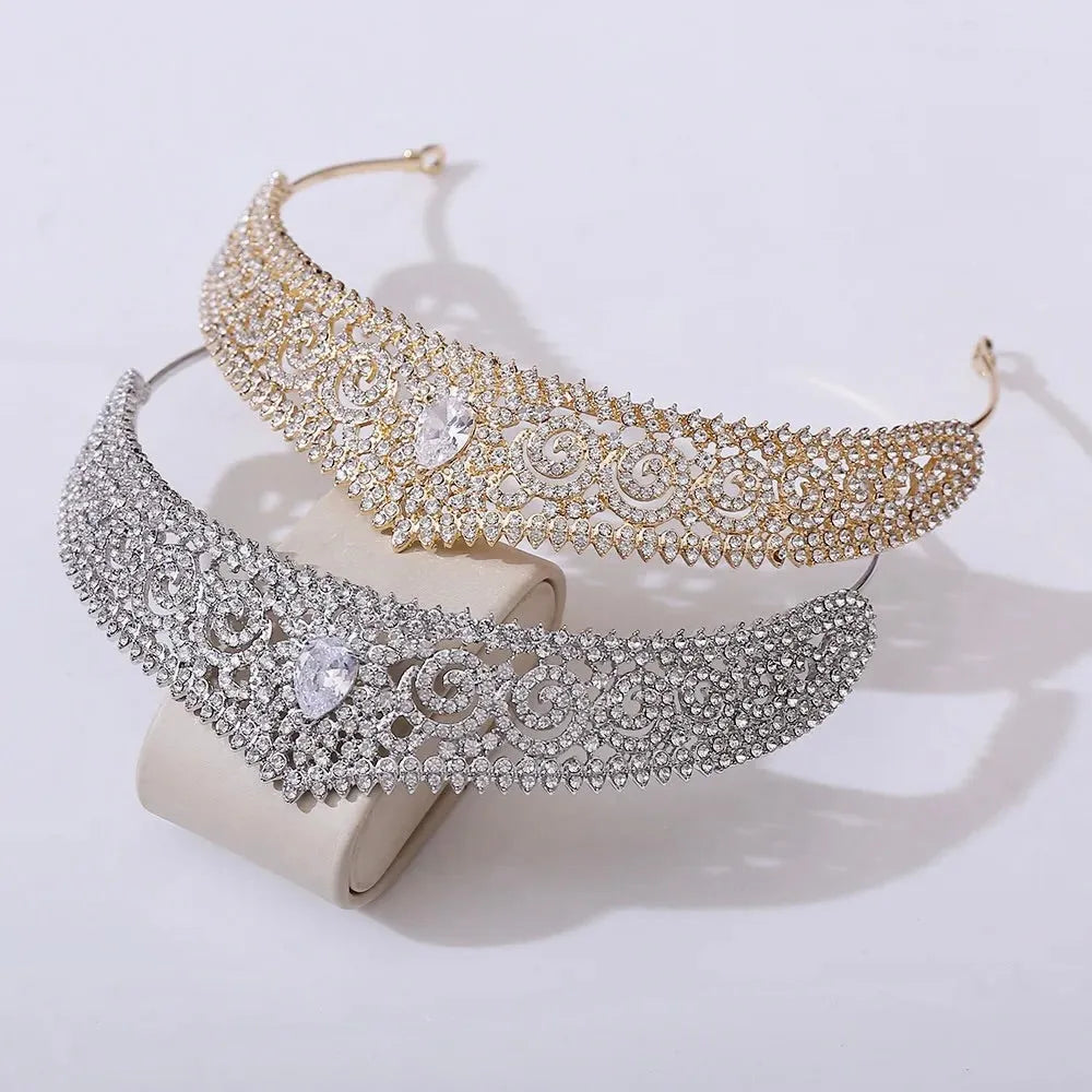 Wedding Hair Accessories - Cubic Zirconia Bridal Tiara