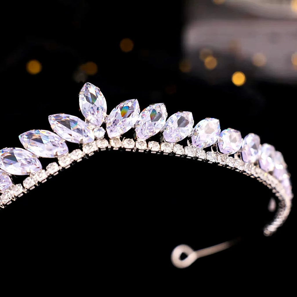 Wedding Hair Accessories - Delicate Wedding Cubic Zirconia Tiara