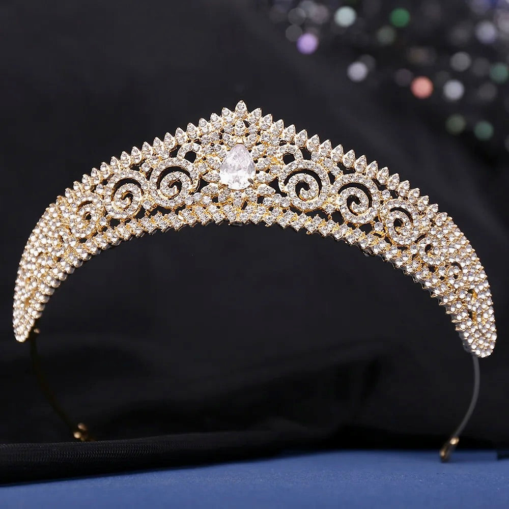 Wedding Hair Accessories - Cubic Zirconia Bridal Tiara