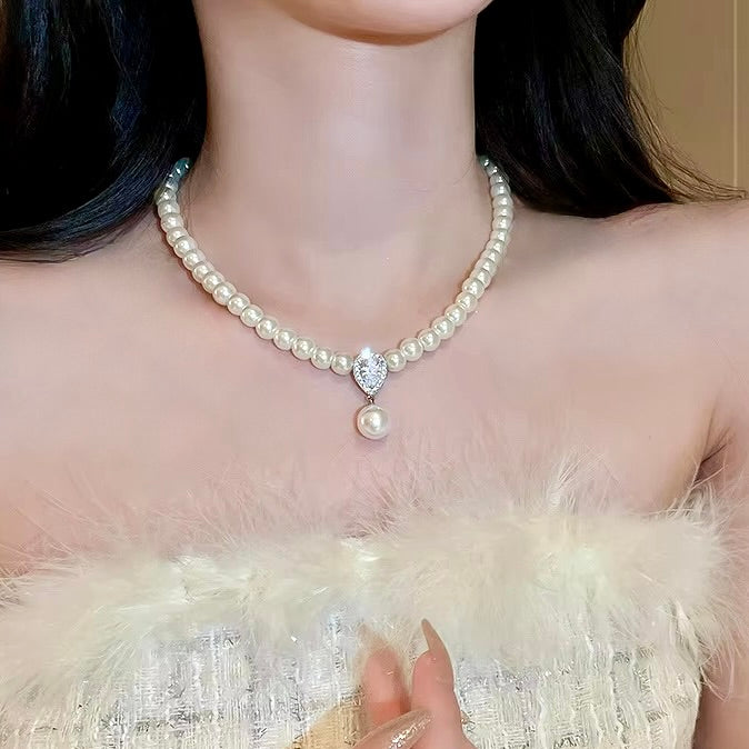 Pearl Wedding Jewelry - Pearl Bridal Necklace - More Colors