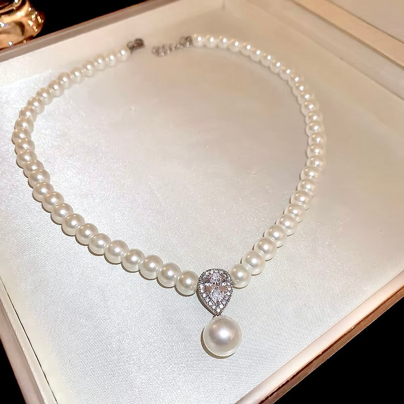 Pearl Wedding Jewelry - Pearl Bridal Necklace - More Colors