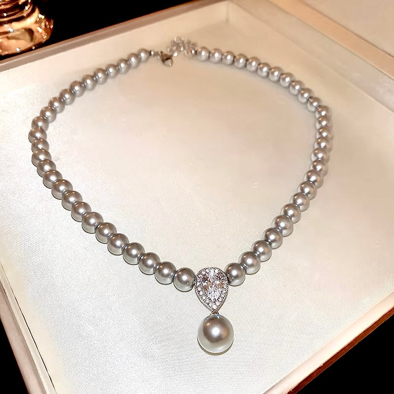 Pearl Wedding Jewelry - Pearl Bridal Necklace - More Colors