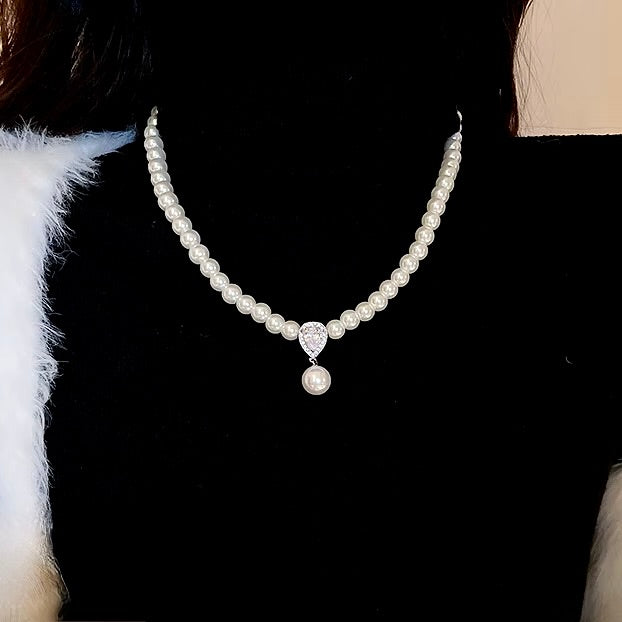 Pearl Wedding Jewelry - Pearl Bridal Necklace - More Colors