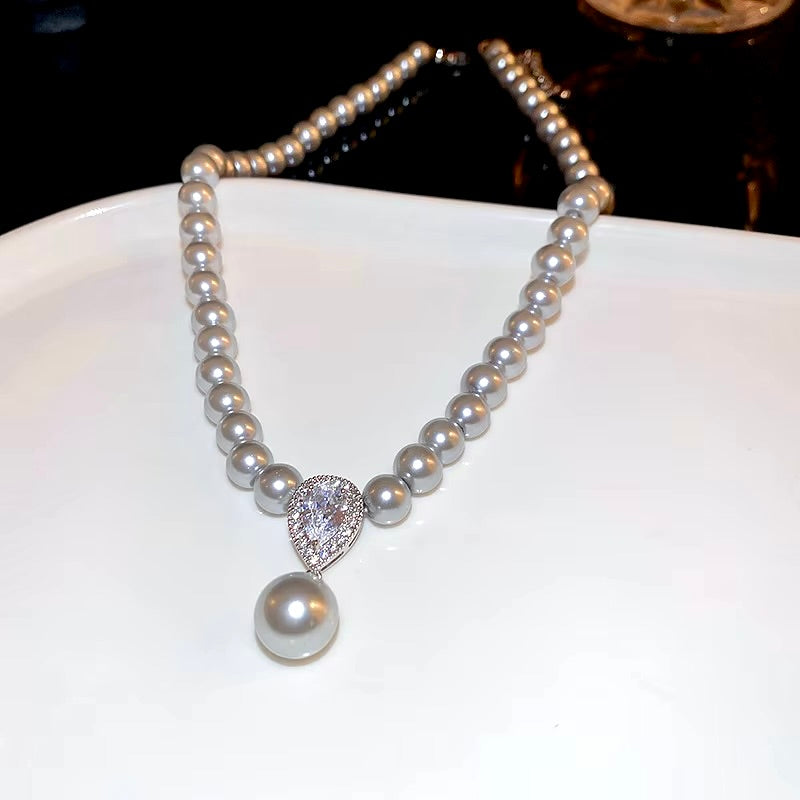 Pearl Wedding Jewelry - Pearl Bridal Necklace - More Colors