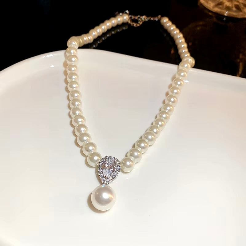 Pearl Wedding Jewelry - Pearl Bridal Necklace - More Colors