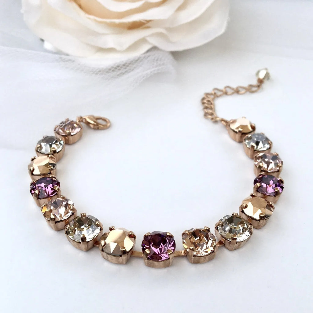 Bridal Jewelry - Rose Gold Bridal Jewelry Set