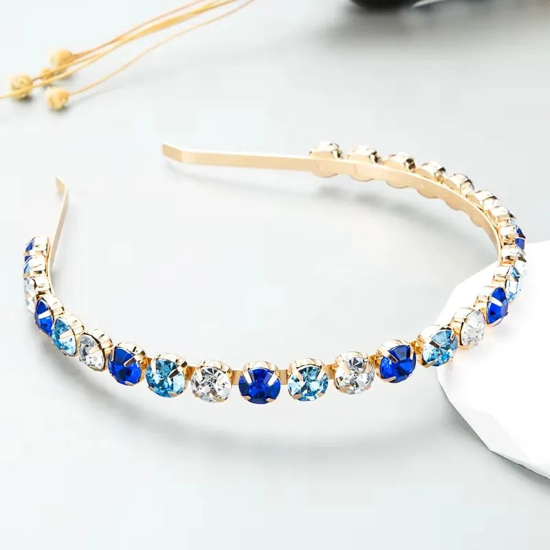 Wedding Hair Accessories - Colorful Crystal Bridal Headband