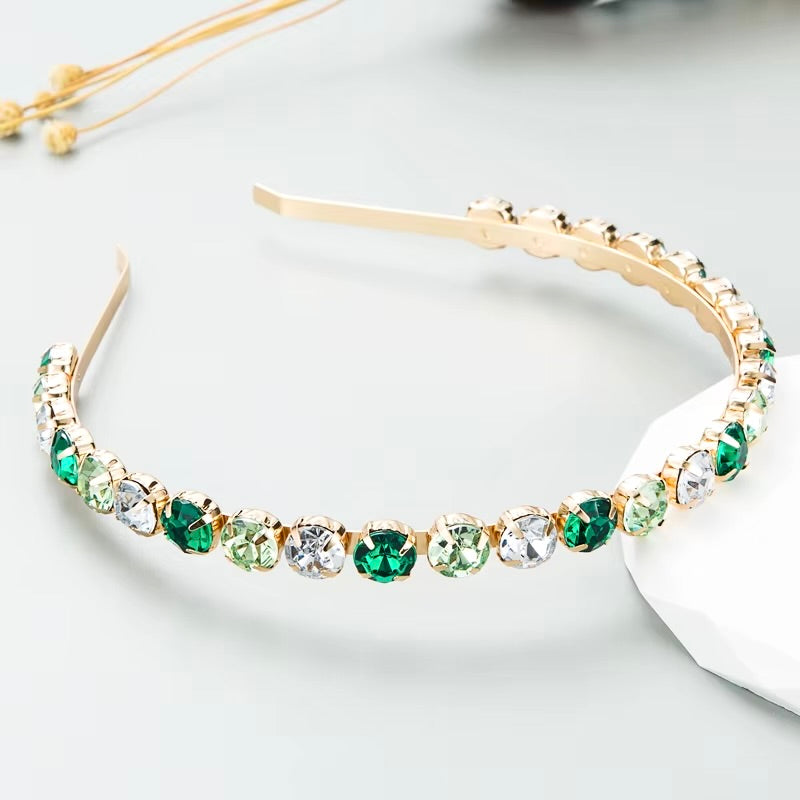 Wedding Hair Accessories - Colorful Crystal Bridal Headband