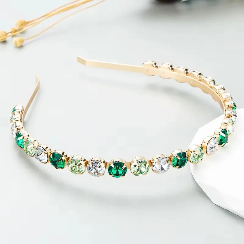 Wedding Hair Accessories - Colorful Crystal Bridal Headband
