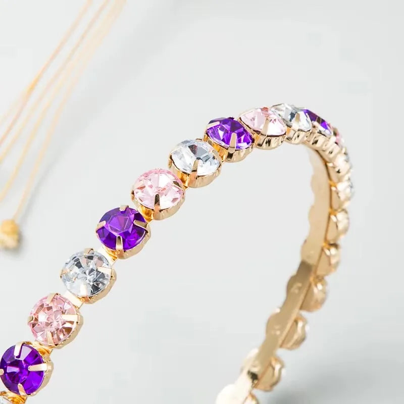 Wedding Hair Accessories - Colorful Crystal Bridal Headband