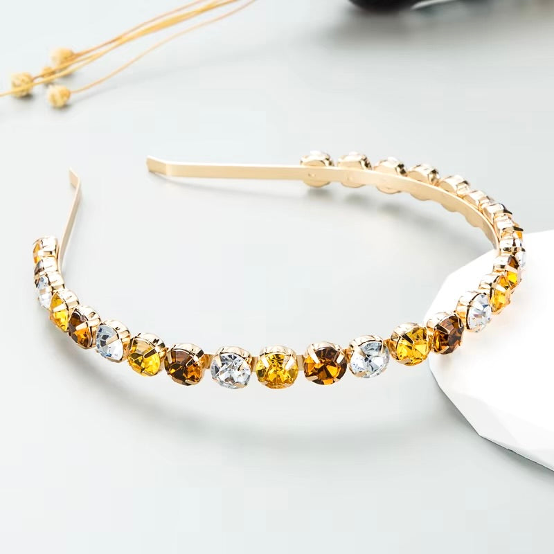 Wedding Hair Accessories - Colorful Crystal Bridal Headband