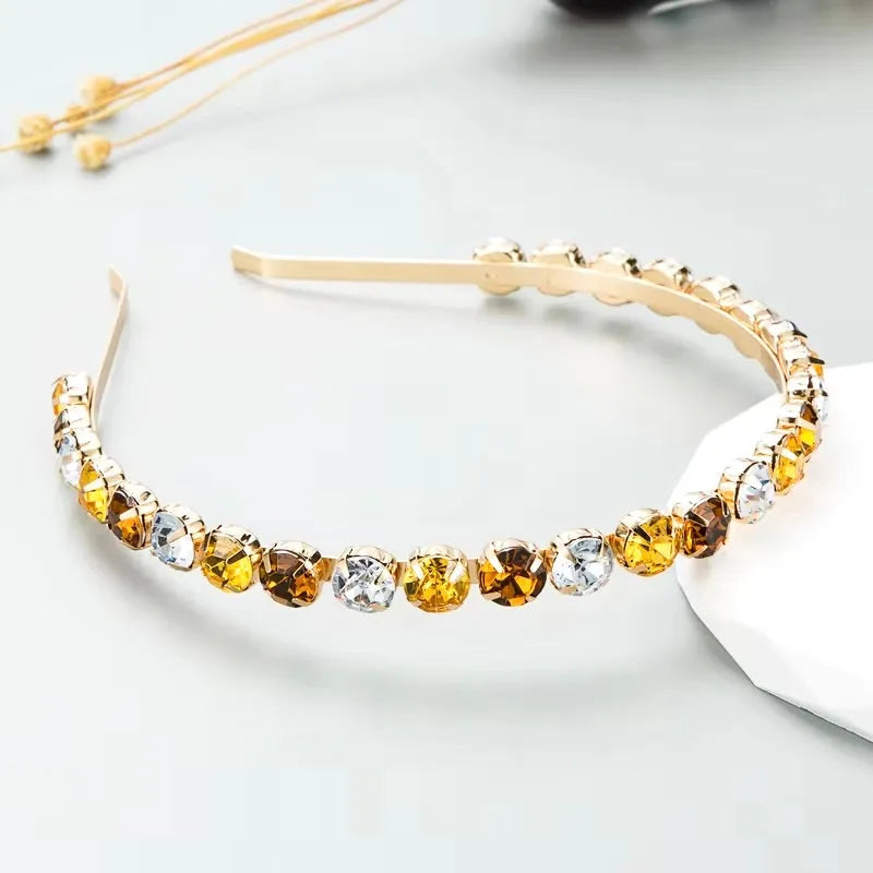Wedding Hair Accessories - Colorful Crystal Bridal Headband
