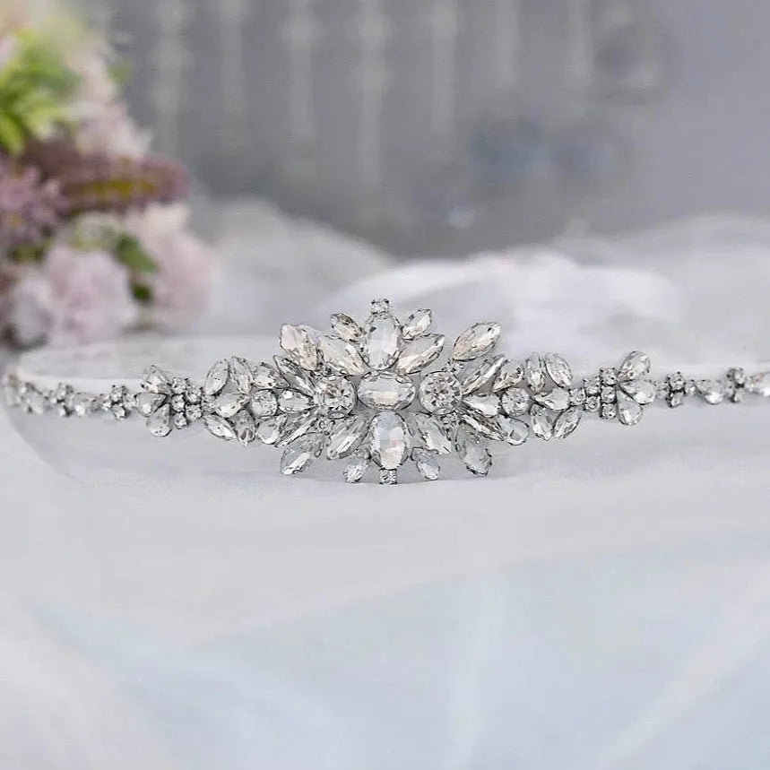 silver belts for bridesmaid dresses Silver Belt - Rhinestone Belt - Pearl Belt - Wedding Belt