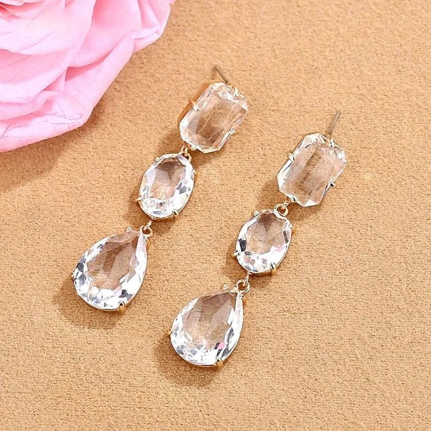 Wedding Jewelry - Crystal Bridal Earrings - More Colors