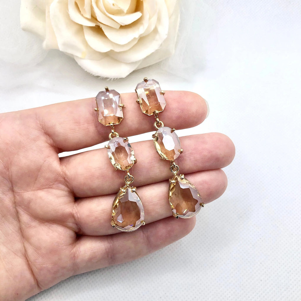 Wedding Jewelry - Crystal Bridal Earrings - More Colors