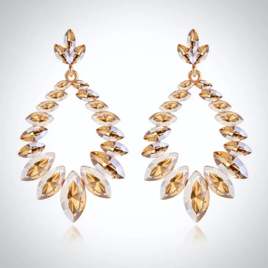 Wedding Jewelry - Crystal Bridal Earrings - Available in Silver and Gold