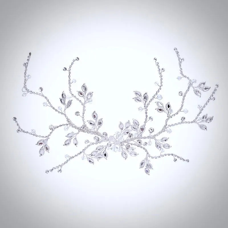 Wedding Hair Accessories - Silver Crystal Bridal Hair Vine