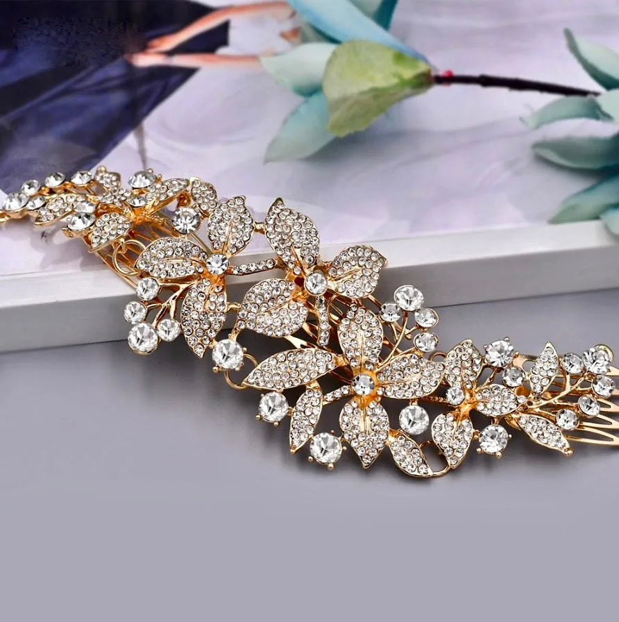 Wedding Hair Accessories - Austrian Crystal Bridal Hair Comb