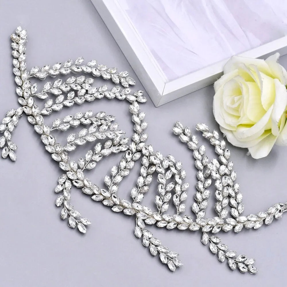 Wedding Hair Accessories - Silver Crystal Bridal Hair Vine