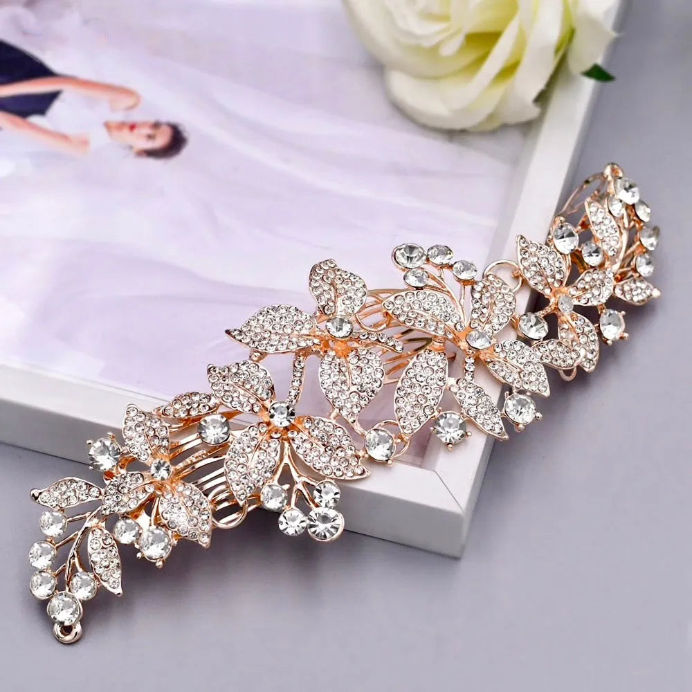 Wedding Hair Accessories - Austrian Crystal Bridal Hair Comb