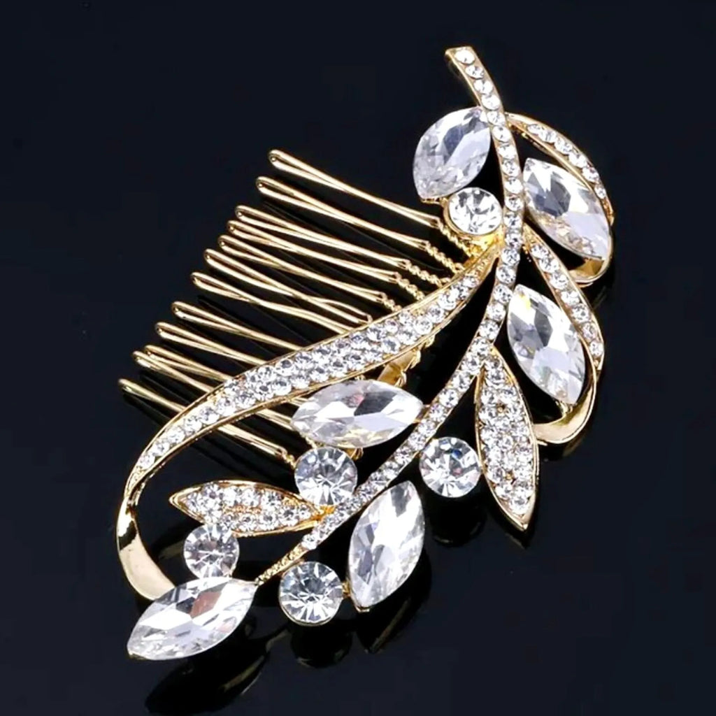 Wedding Hair Accessories - Crystal Bridal Hair Comb - Available in Silver and Gold