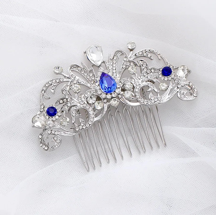 Wedding Hair Accessories - Crystal Bridal Hair Comb - Available in Rose Gold, Yellow Gold and Silver