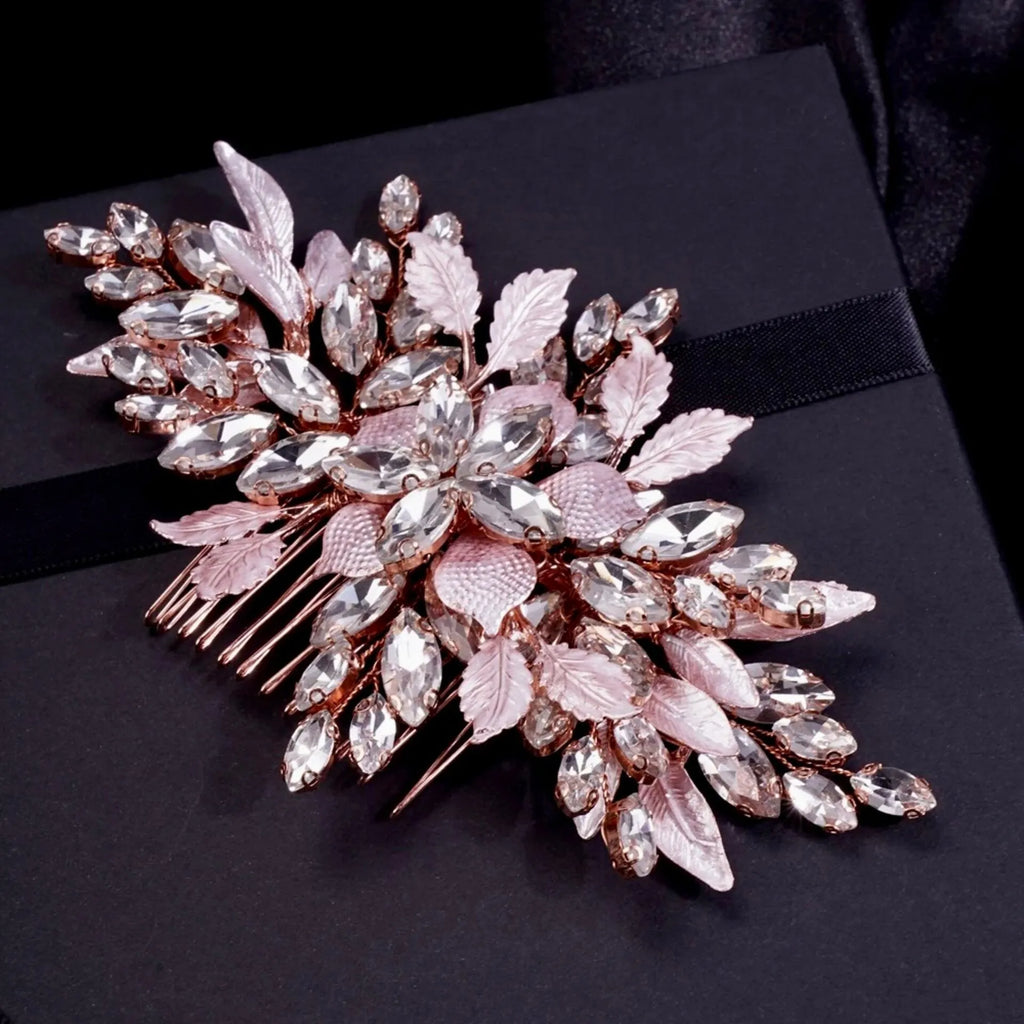 Wedding Hair Accessories - Crystal Bridal Hair Comb - Available in Silver, Rose Gold and Yellow Gold