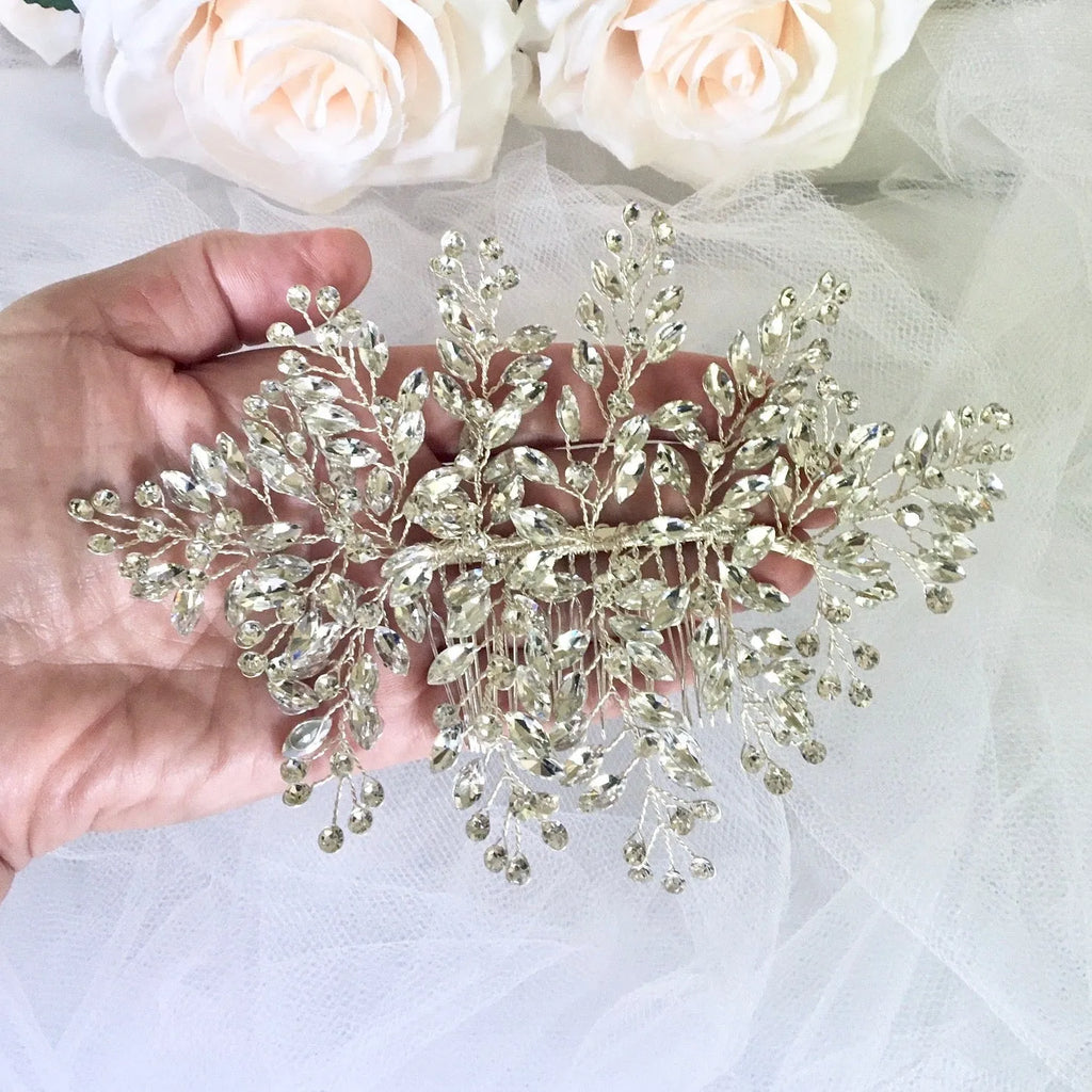 Wedding Hair Accessories - Austrian Crystal Bridal Hair Comb