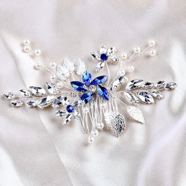 Wedding Hair Accessories - Pearl and Crystal Bridal Hair Comb - More Colors Available