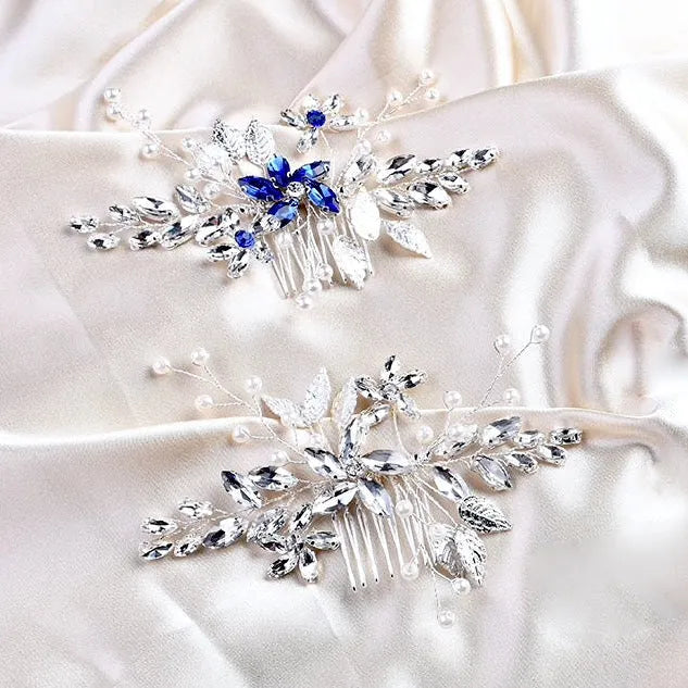 Wedding Hair Accessories - Pearl and Crystal Bridal Hair Comb - More Colors Available