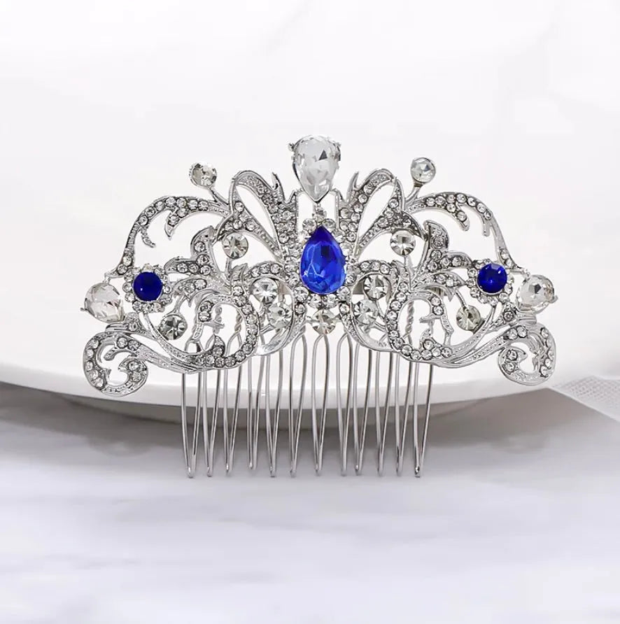 Wedding Hair Accessories - Crystal Bridal Hair Comb - Available in Rose Gold, Yellow Gold and Silver