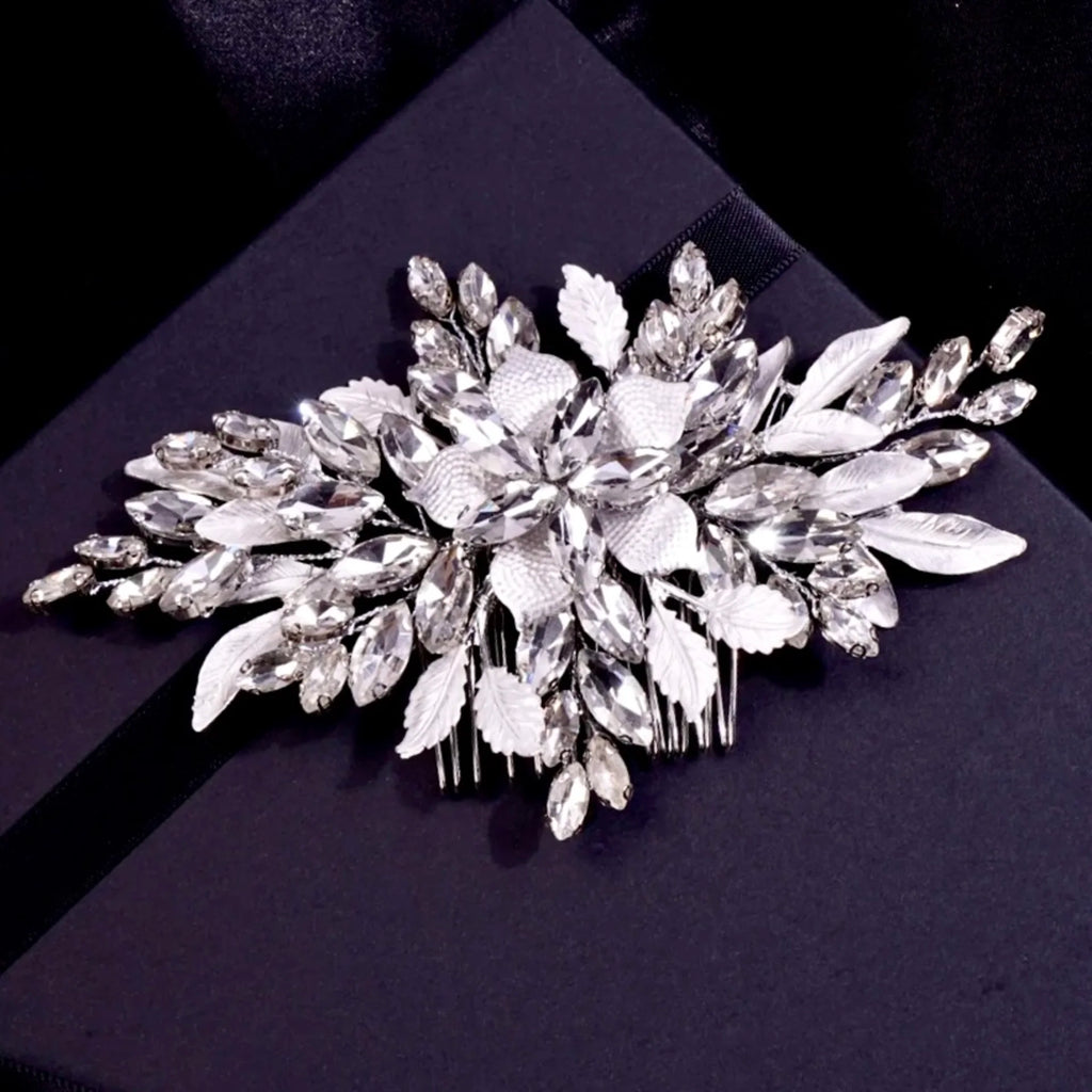 Wedding Hair Accessories - Crystal Bridal Hair Comb - Available in Silver, Rose Gold and Yellow Gold