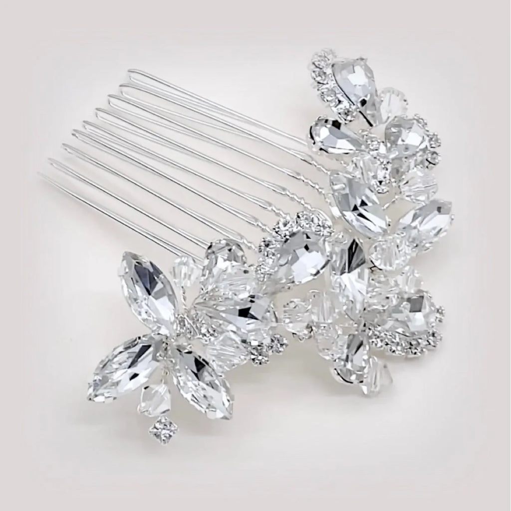 Wedding Hair Accessories - Crystal Bridal Hair Comb - Available in Silver, Rose Gold and Yellow Gold