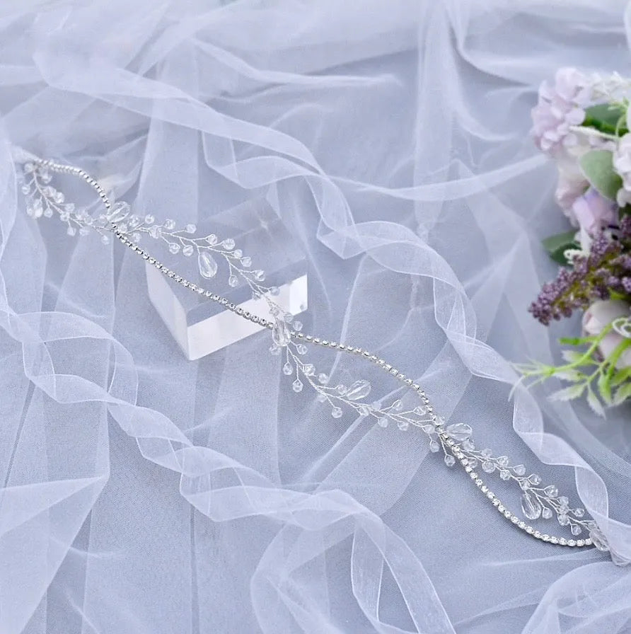 Wedding Hair Accessories - Crystal Bridal Headband / Hair Vine