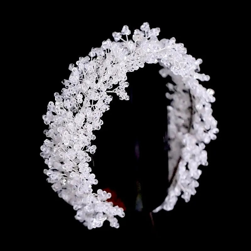 Wedding Hair Accessories - Silver Crystal Bridal Headband