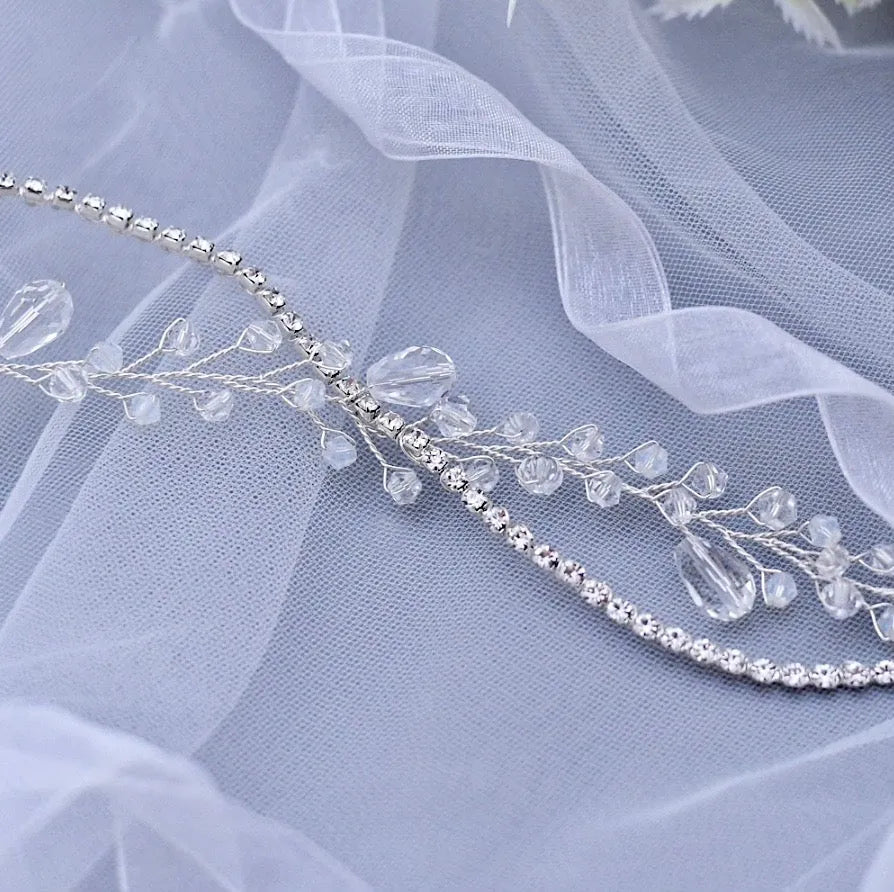 Wedding Hair Accessories - Crystal Bridal Headband / Hair Vine
