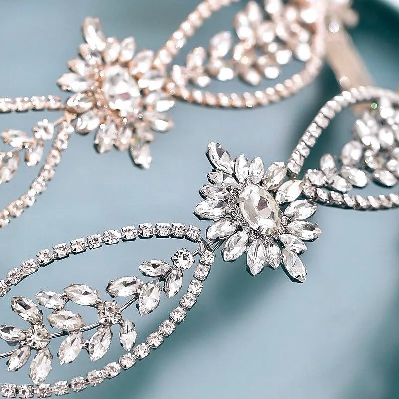 Wedding Hair Accessories - Crystal Bridal Headband / Hair Vine - Available in Silver, Rose Gold and Yellow Gold