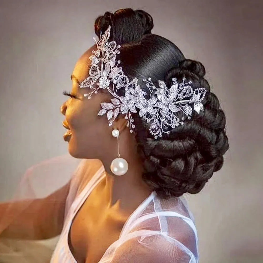 Wedding Hair Accessories - Crystal Bridal Headband - Available in Silver and Gold