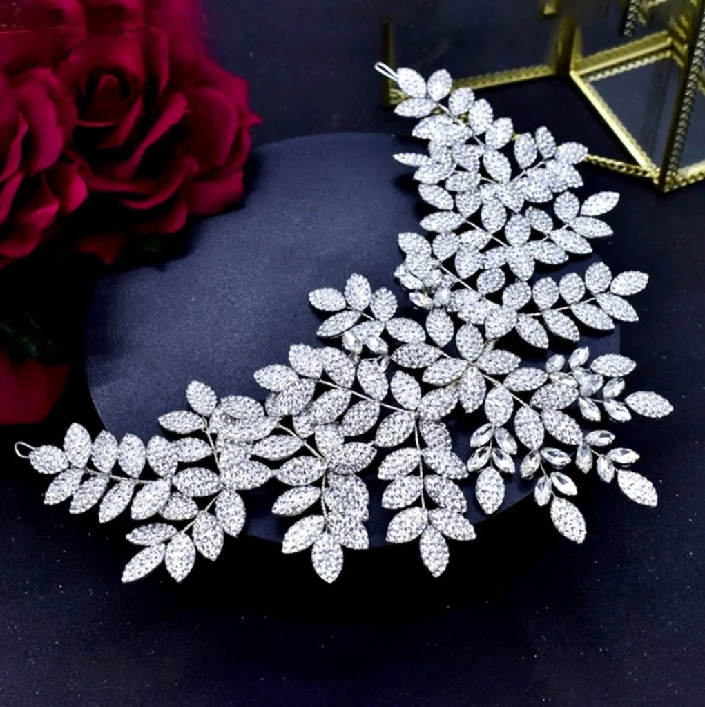 Wedding Hair Accessories - Silver Crystal Bridal Headdress