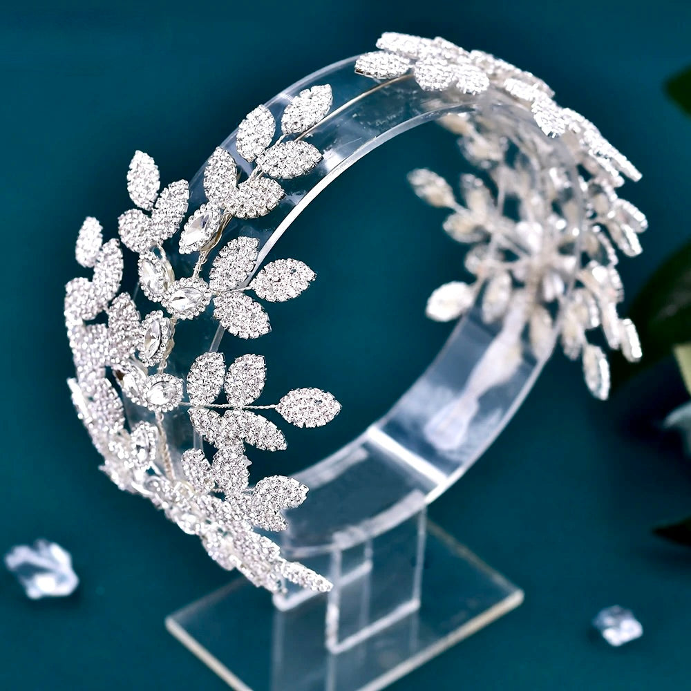 Wedding Hair Accessories - Silver Crystal Bridal Headdress