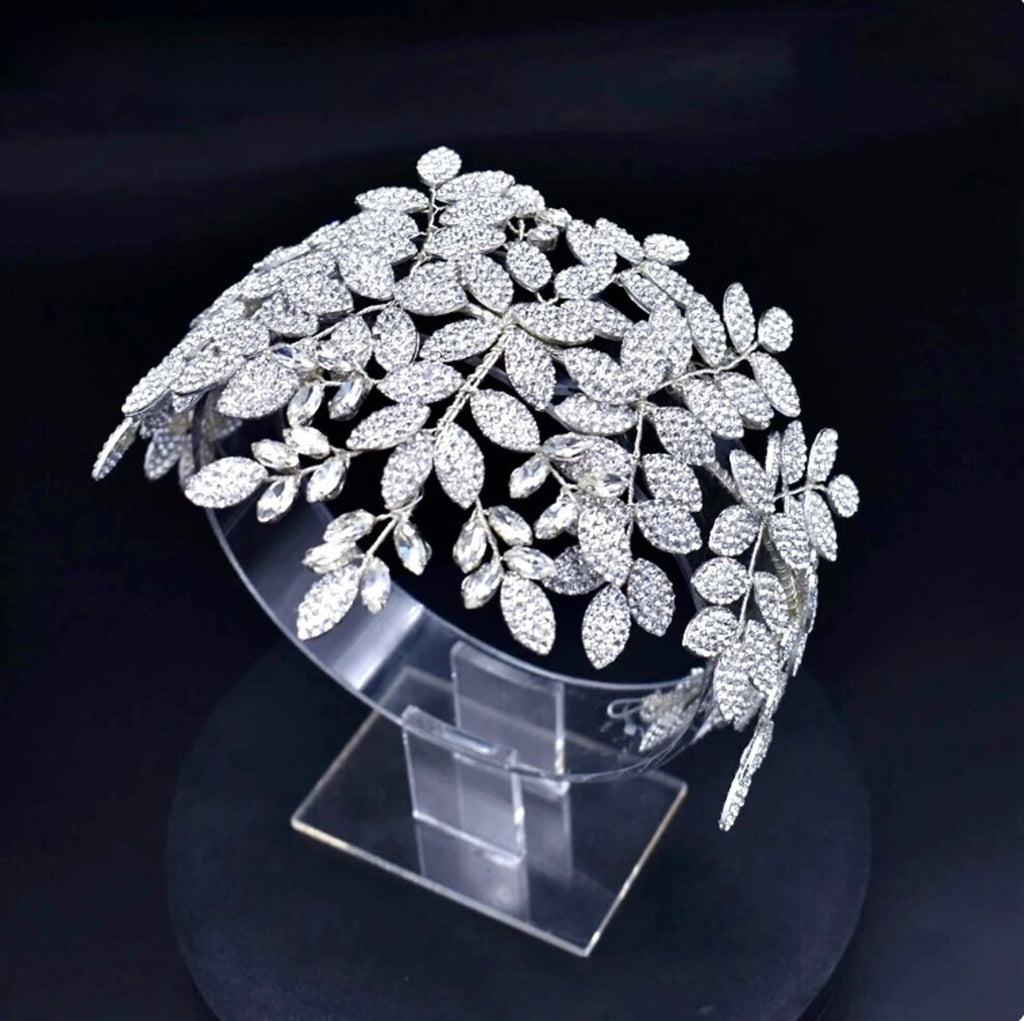 Wedding Hair Accessories - Silver Crystal Bridal Headdress