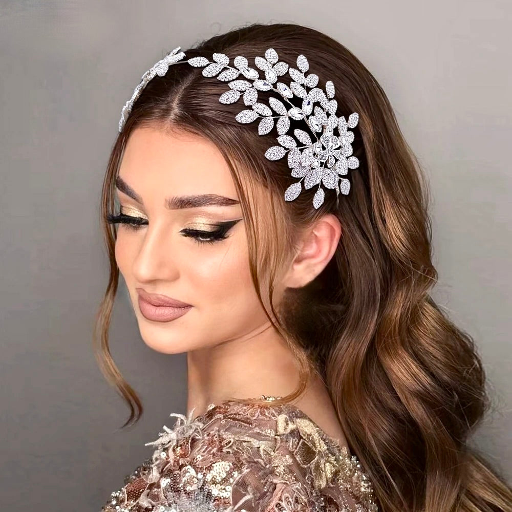 Wedding Hair Accessories - Silver Crystal Bridal Headdress